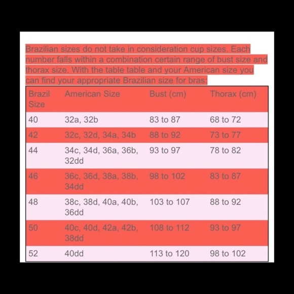 NWT Brazilian 🔥🔥 Style Handmade Underwired Padded Bra Peach Size Medium (42) - Picture 5 of 8